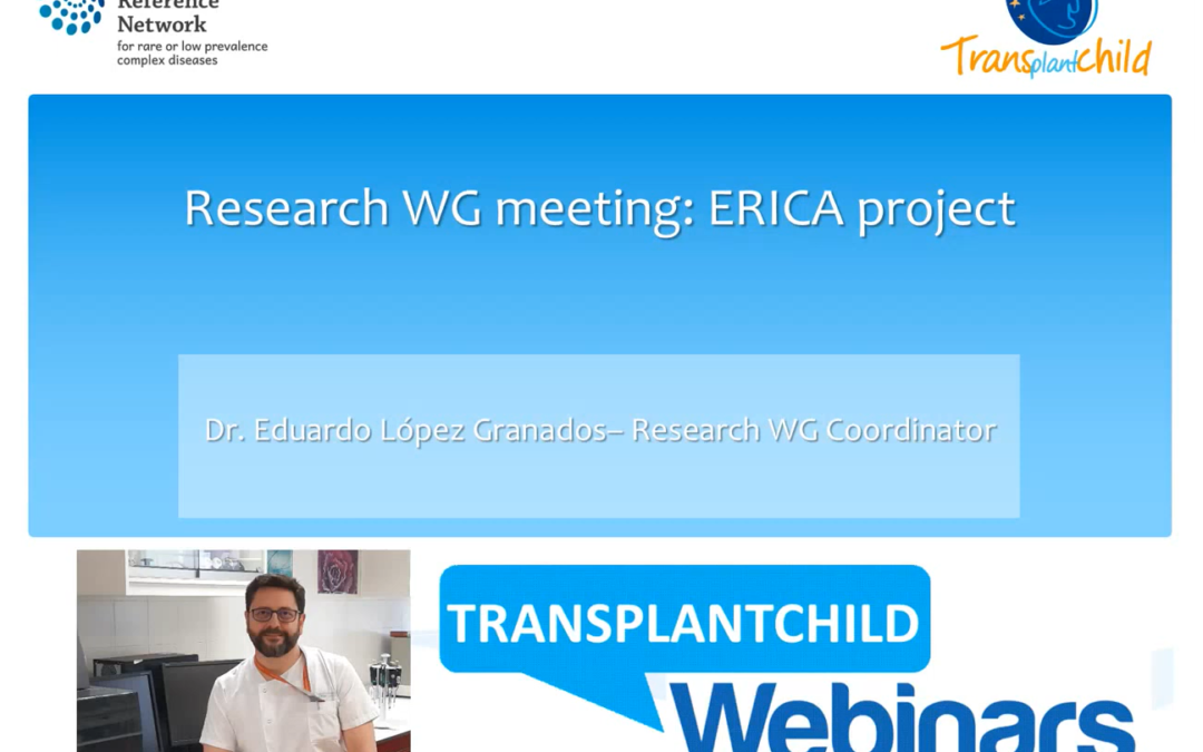 Research WG meeting: ERICA project